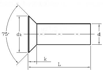 DIN 661 countersunk head rivets