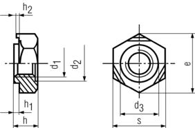 DIN 929 hex weld nut