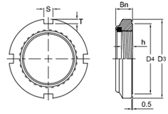 GUK lock nuts drawing