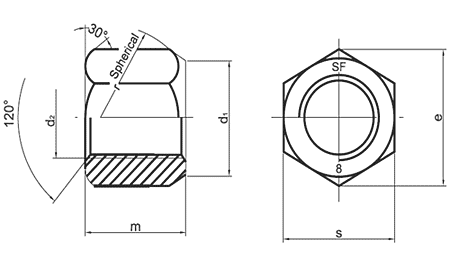 DIN 6330 standard technical drawing